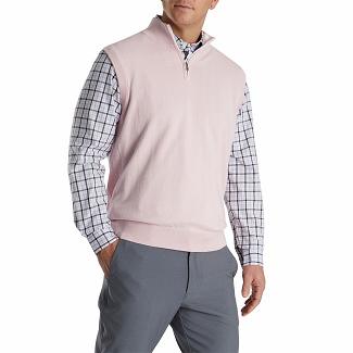 Men's Footjoy Golf Vest Light Pink NZ-202128